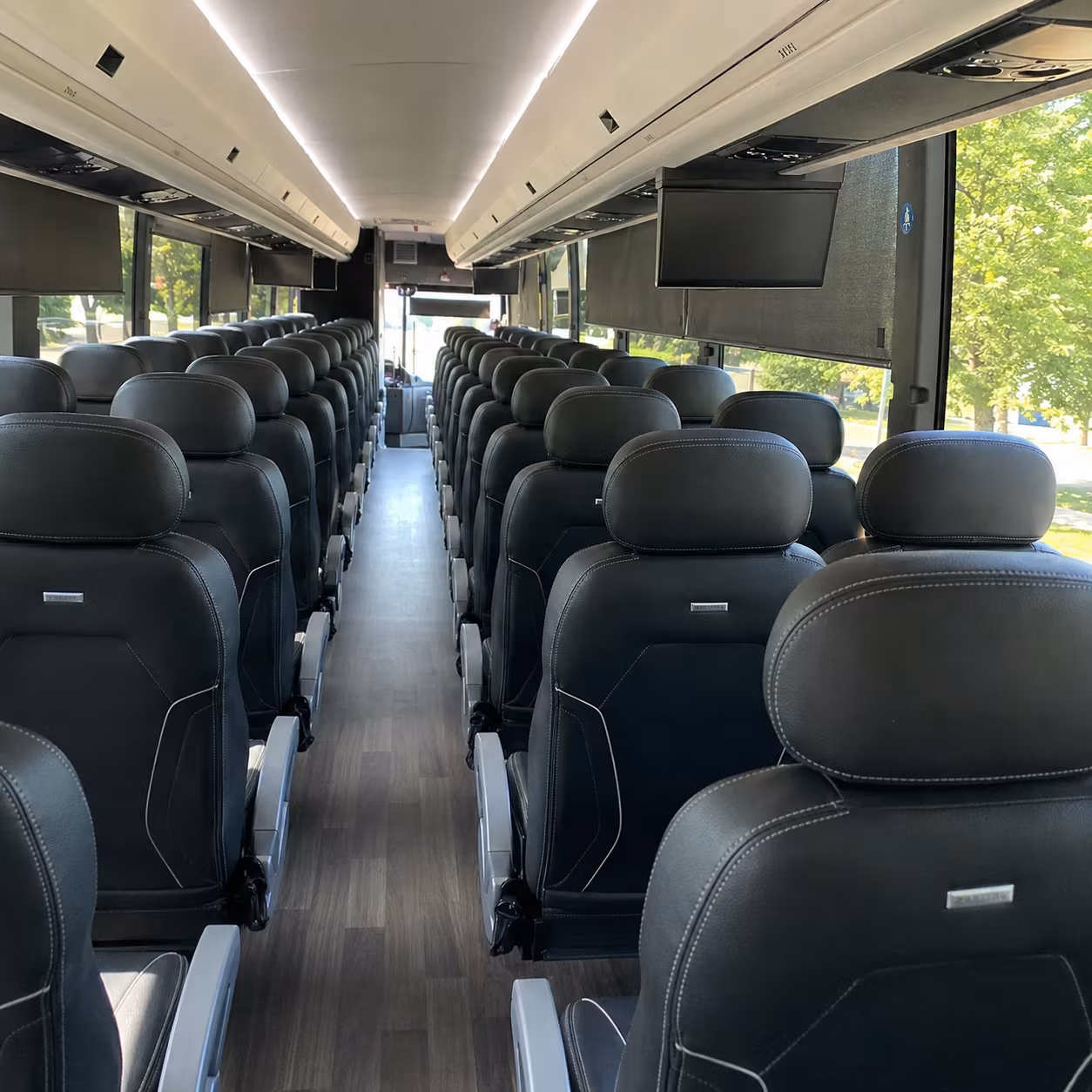 fairfield charter bus rental inside
