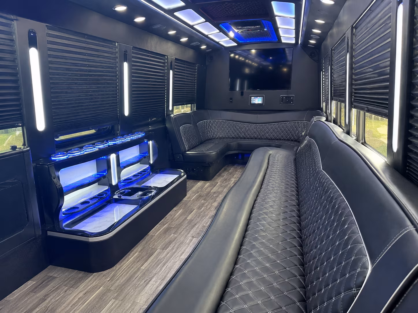 greenwich sporting event party bus rental