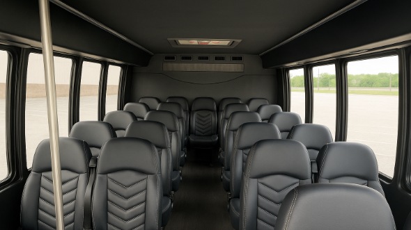 greenwich 18 passenger minibus inside