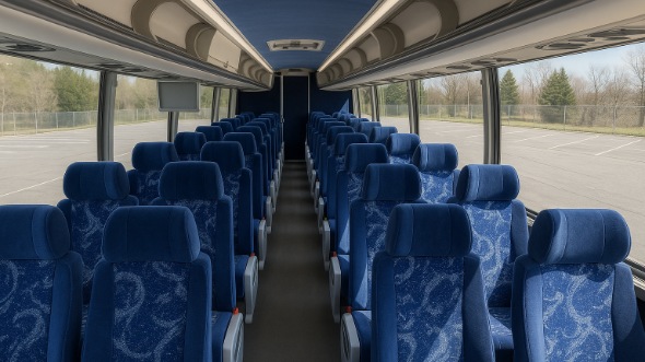 greenwich 50 passenger charter bus inside