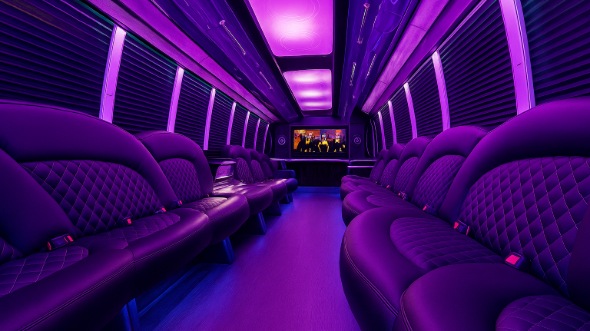 greenwich party bus rental inside